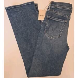 NWT 28 x 32 Women's Mother "The Kick It" Blue Jeans Straight Leg MSRP $248